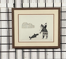 Load image into Gallery viewer, "HUNTER WITH SEAL" KENOJUAK, 1962