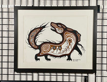 Load image into Gallery viewer, "BOY WHO TURNED INTO A WOLF" LLOYD KAKEPETUM ACRYLIC
