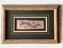 Load image into Gallery viewer, UNTITLED "MISHIPESOO" NORVAL MORRISSEAU BIRCH BARK PAINTING 1960