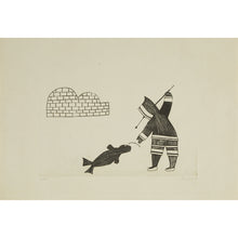 Load image into Gallery viewer, "HUNTER WITH SEAL" KENOJUAK, 1962