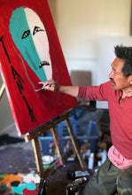 Load image into Gallery viewer, "WOMAN WITH GREY HAIR” LARGE FLOYD KUPTANA PAINTING