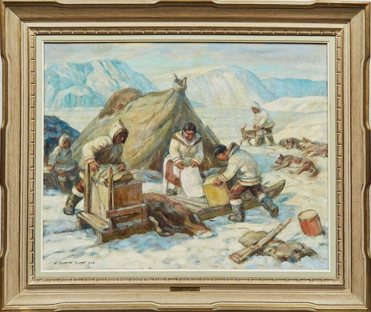 INUIT CAMP - ADAM SHERRIFF SCOTT, R.C.A.