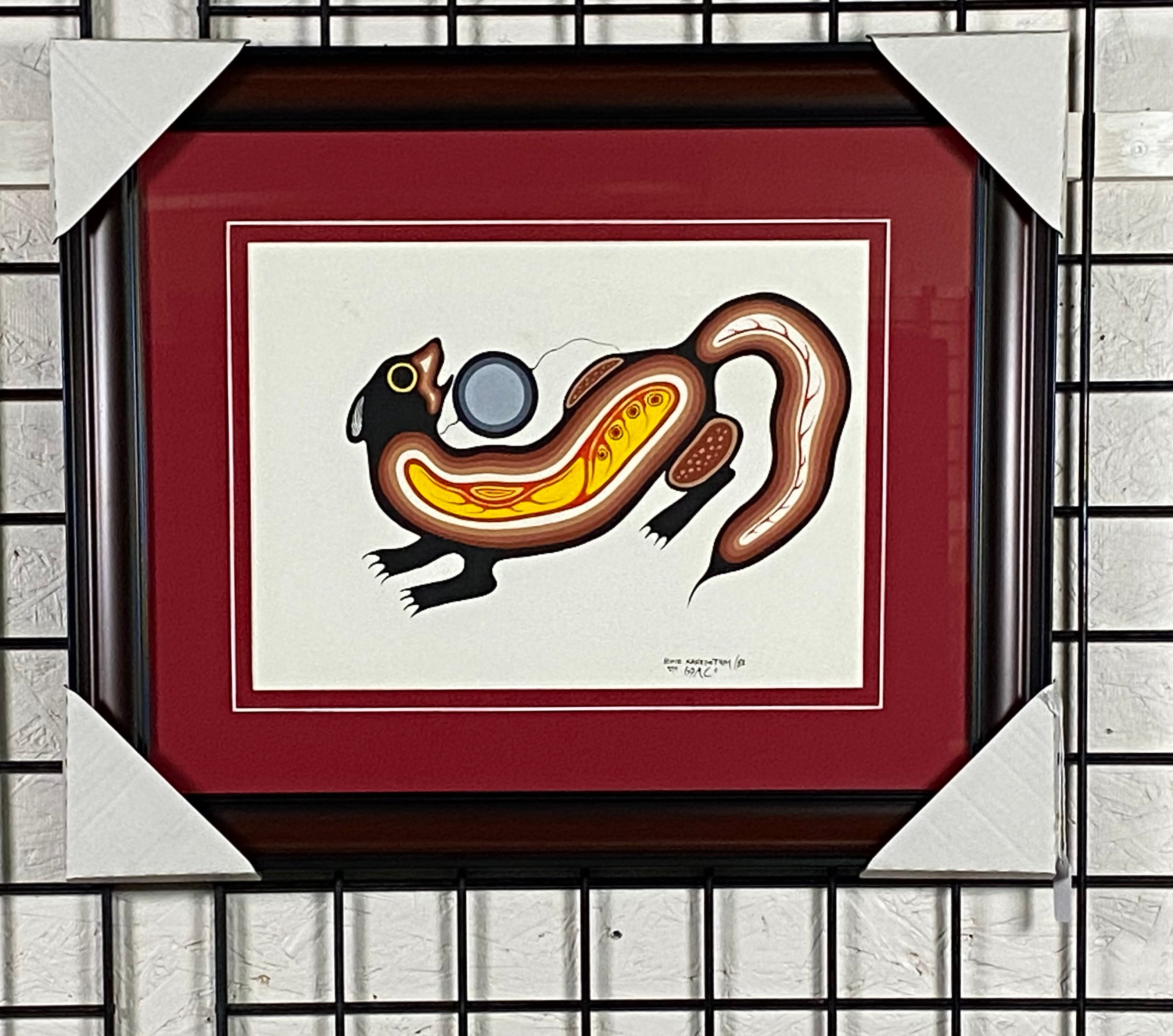 UNTILED "SPIRIT FIGURE "  EDDIE KAKEPETUM  ACRYLIC