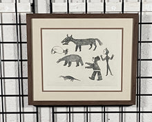 Load image into Gallery viewer, &quot;INUIT COUPLE WITH ANIMALS&quot; SAGGIAK
