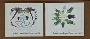 LOT OF 17 BAKER LAKE  INUIT PRINT CATALOGUES, 1970-92