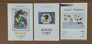 LOT OF 17 BAKER LAKE  INUIT PRINT CATALOGUES, 1970-92