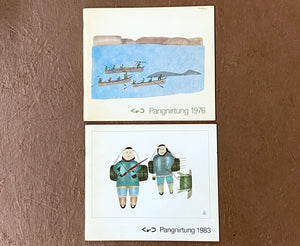 LOT OF 12 PANGNIRTUNG  INUIT PRINT CATALOGUES, 1970-92