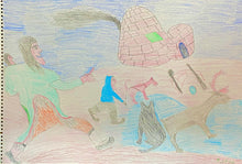Load image into Gallery viewer, “RETURNING HOME”, JOY HALLAUK PENCIL DRAWING
