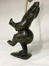 Load image into Gallery viewer, ‘HUNGRY BEAR AND BIRD”. MATTHEWSIE ASHEVAK, CAPE DORSET
