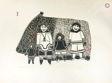 Load image into Gallery viewer, FAMILY AND SEALSKIN TENT - ULAYU PINGWARTOK  CAPE DORSET
